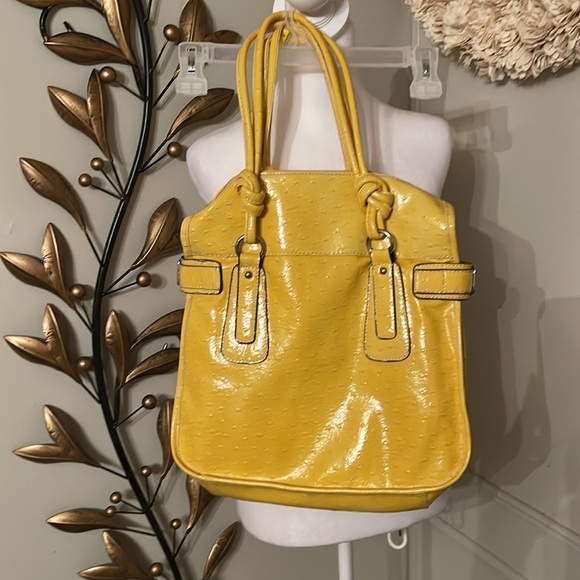 John Romaine Purse and Matching Wallet Yellow EUC - Picture 2 of 16